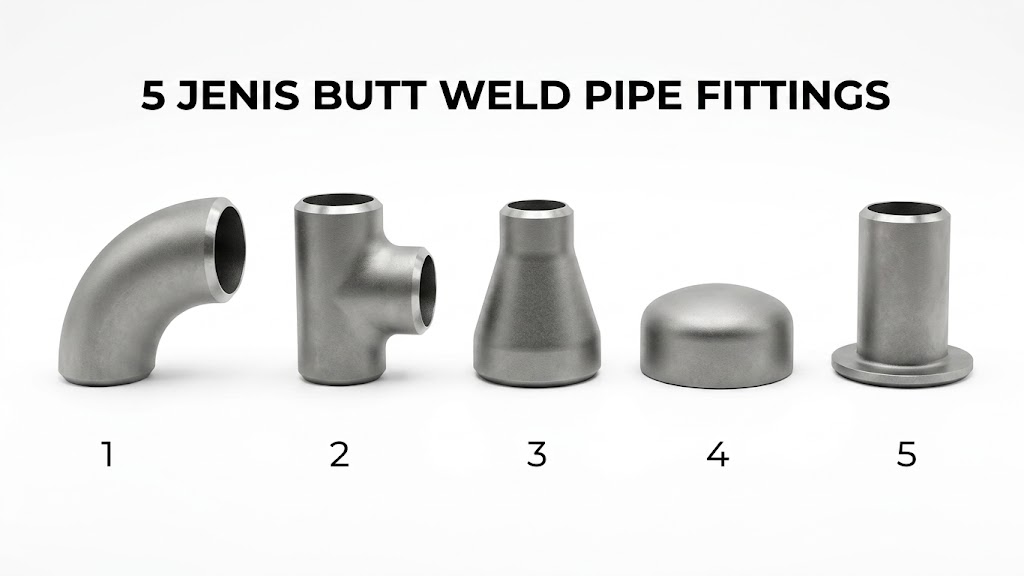 Jenis-Jenis Butt Weld Pipe Fittings