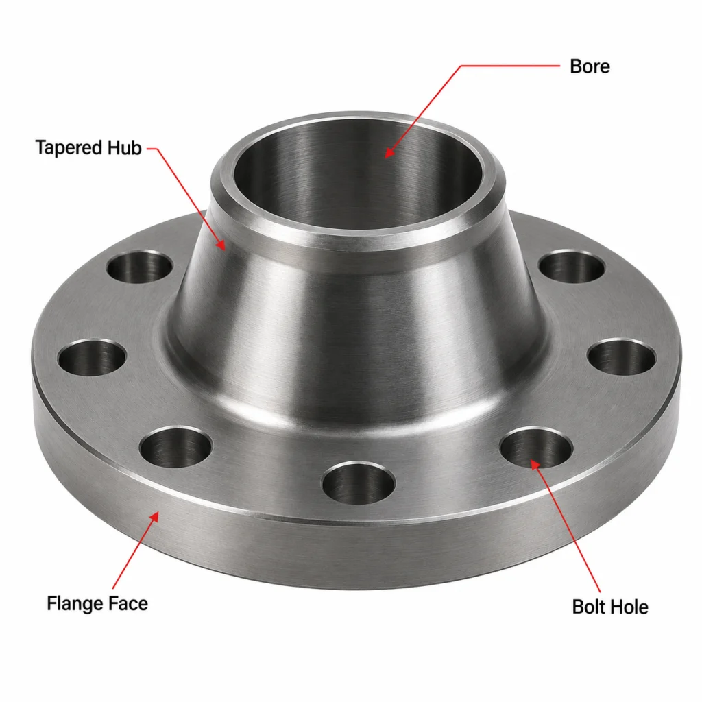 Bagian Weld Neck Flange