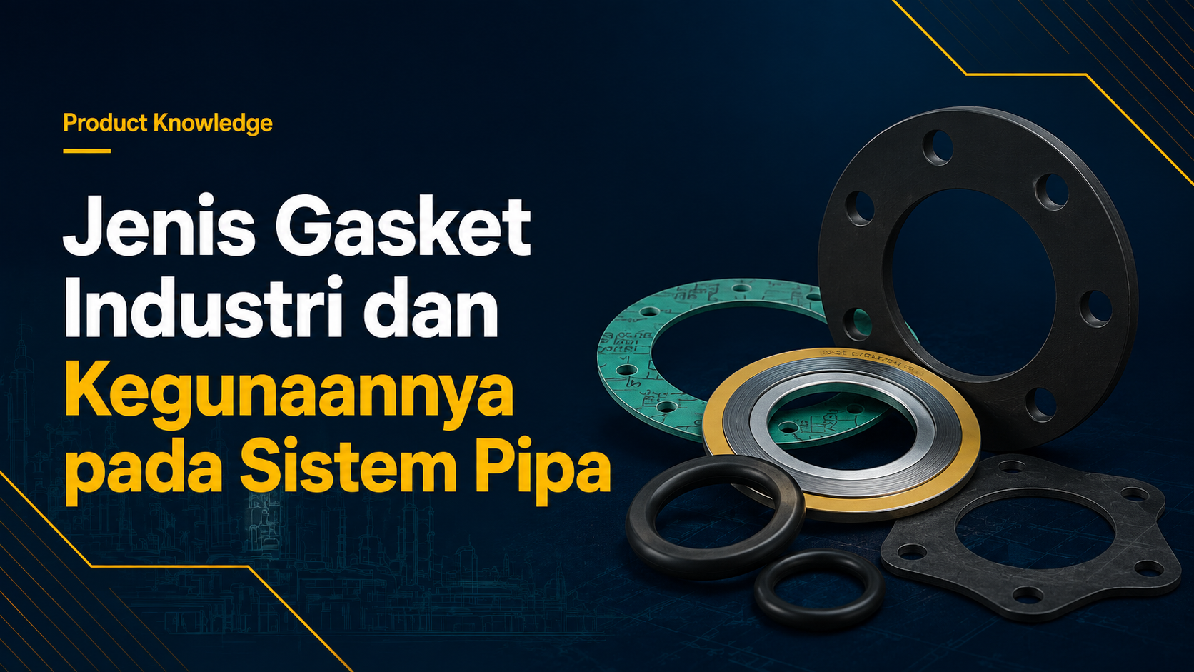 Jenis Gasket Industri dan Kegunaannya pada Sistem Pipa
