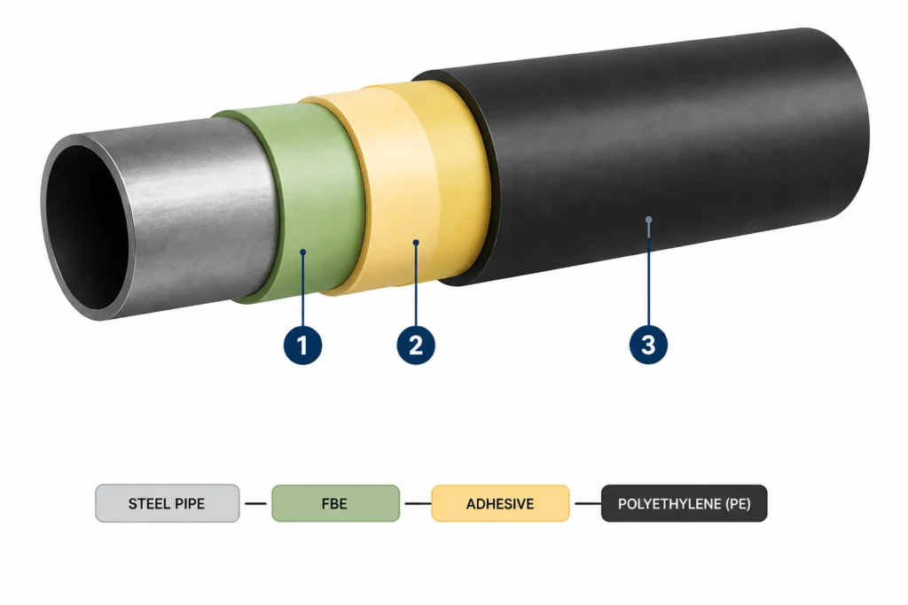 Struktur 3LPE Coating